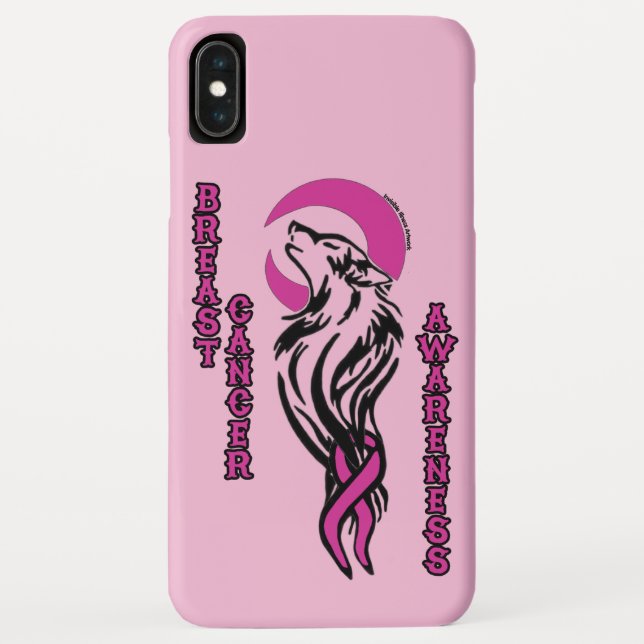 Capa Para iPhone, Case-Mate Lobo/Lua...Câncer de Mama (Verso)