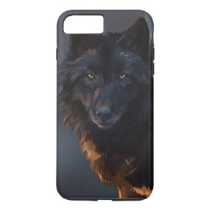 Capa iPhone 8 Plus/7 Plus Lobo negro