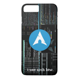 Capa iPhone 8 Plus/7 Plus Logotipo do disco de Linux do arco - obscuridade