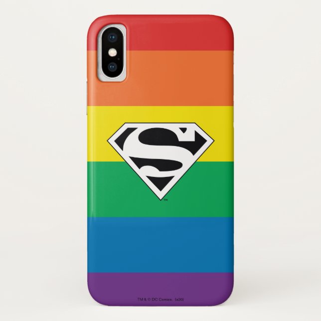 Capa Para iPhone, Case-Mate Logotipo do Super-Homem Rainbow (Verso)