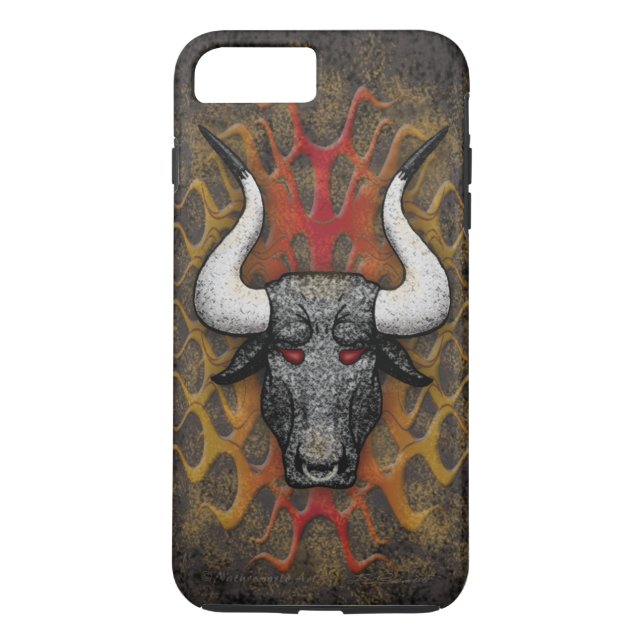 Capa Para iPhone, Case-Mate Longhorn Diablo iPhone 7 Plus, Caso Difícil (Verso)