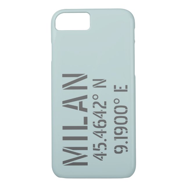 Capa Para iPhone, Case-Mate Longitude de Milão Latitude (Verso)