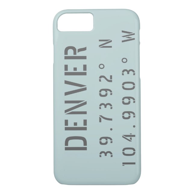 Capa Para iPhone, Case-Mate Longitude do Denver Latitude (Verso)