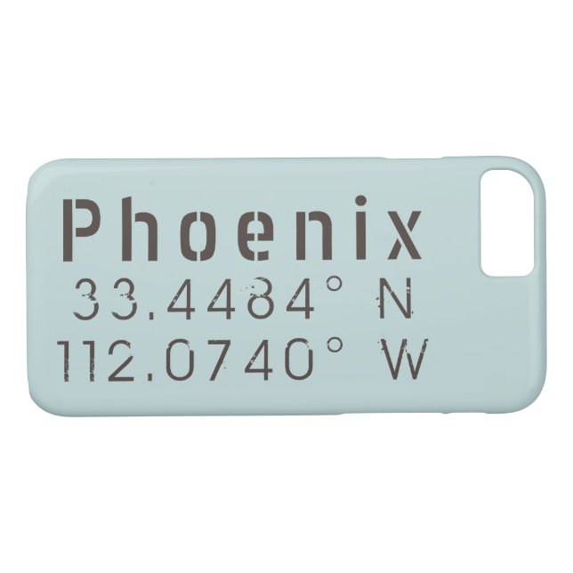 Capa Para iPhone, Case-Mate Longitude do Latitude Phoenix (Verso (Horizontal))