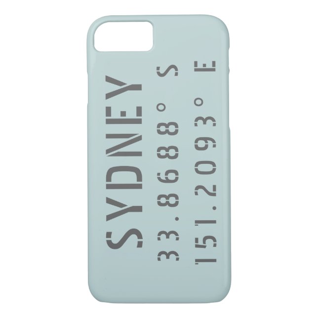 Capa Para iPhone, Case-Mate Longitude do Sydney Latitude (Verso)