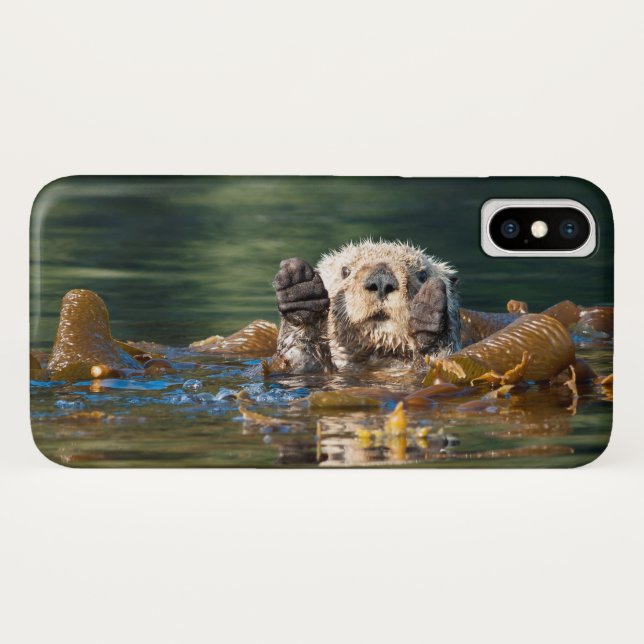 Capa Para iPhone, Case-Mate Lontra do Mar de Onda (Verso (Horizontal))