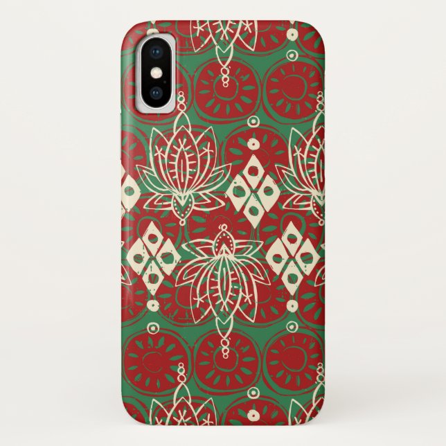Capa Para iPhone, Case-Mate lotus diamond Christmas (Verso)