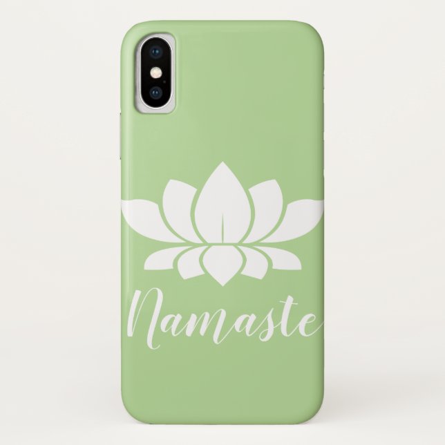 Capa Para iPhone, Case-Mate Lotus Silhouette Namaste Branco (Verso)