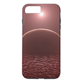 Capa iPhone 8 Plus/7 Plus Lua do Oceano Escarlate