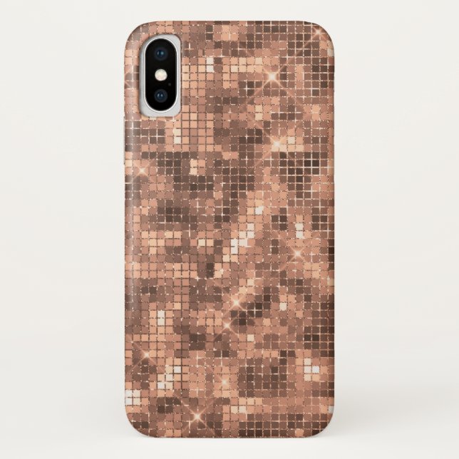Capa Para iPhone, Case-Mate Luxo Champanhe Dourado Espelhante (Verso)