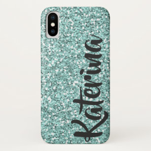 Capa Para iPhone Da Case-Mate Luz - brilho azul personalizado com seu nome