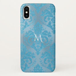 Capa Para iPhone Da Case-Mate Luz - caixa azul do iPhone X do monograma do