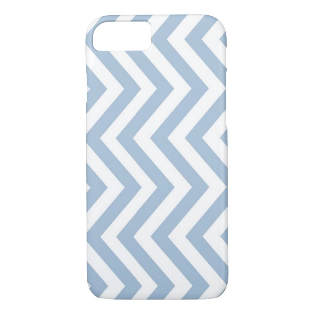 Capa Para iPhone, Case-Mate Luz - Grunge azul Chevron Textured (Verso)