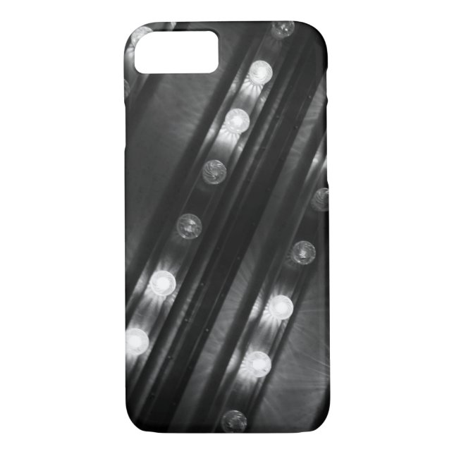 Capa Para iPhone, Case-Mate Luzes de brilho preto e branco (Verso)