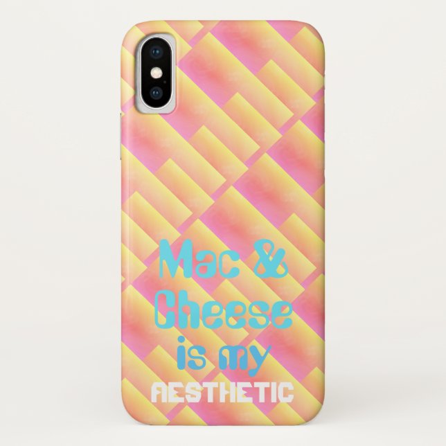 Capa Para iPhone, Case-Mate Mac & queijo estéticos de Vaporwave (Verso)
