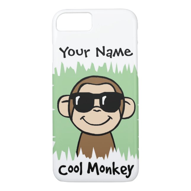 Capa Para iPhone, Case-Mate Macaco legal do clipart dos desenhos animados com (Verso)
