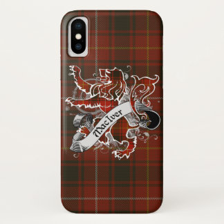 Capa Para iPhone X MacIver Tartan Lion