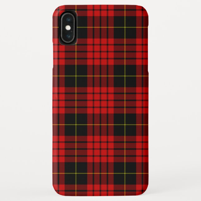 Capa Para iPhone, Case-Mate MacQueen Tartan Red and Black Xadrez (Verso)
