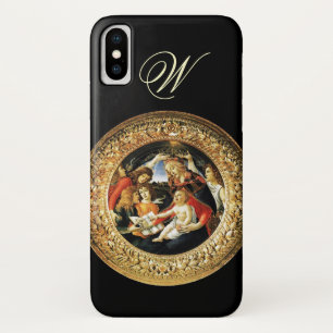 Capa Para iPhone X Madona do Magnificat Natividade Monograma