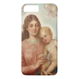 Capa iPhone 8 Plus/7 Plus Madona e Menino