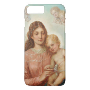 Capa iPhone 8 Plus/7 Plus Madona e Menino
