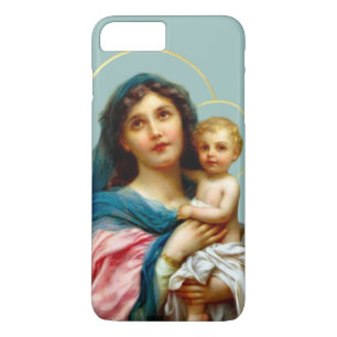 Capa iPhone 8 Plus/7 Plus Madona e Menino