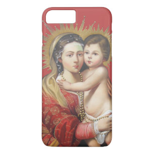 Capa iPhone 8 Plus/7 Plus Madona e Menino