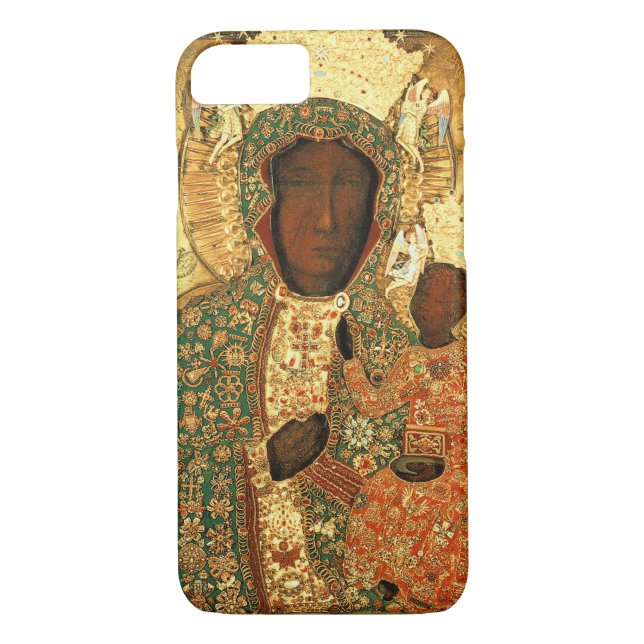 Capa Para iPhone, Case-Mate Madona Negra e Criança Nossa Senhora de Czestochow (Verso)
