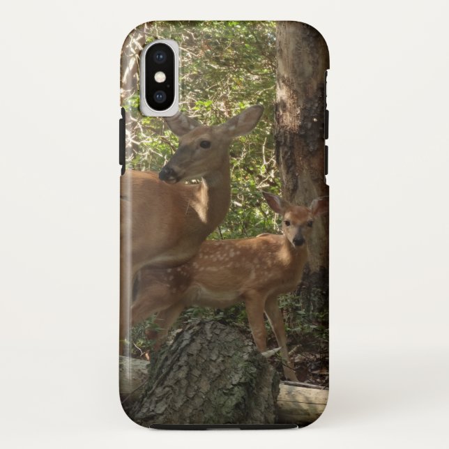 Capa Para iPhone, Case-Mate Madre e bebê veados no Parque Nacional de Shenando (Verso)