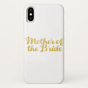 Capa Para iPhone X Mãe do ouro da noiva