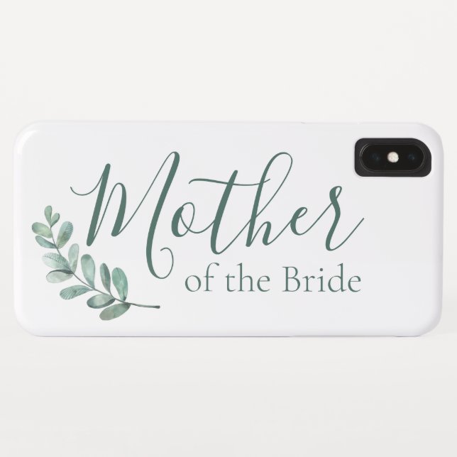 Capa Para iPhone, Case-Mate Mãe Elegante Botânica da Noiva (Verso (Horizontal))