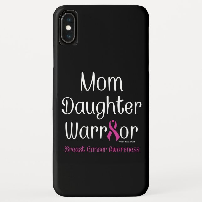Capa Para iPhone, Case-Mate Mãe Filha Guerreira... Cancer De Mama (Verso)