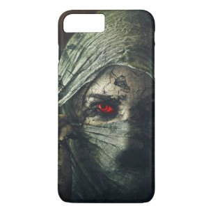 Capa iPhone 8 Plus/7 Plus Magic Black Red Eye Garota Mulher Shawl Mobile Cas