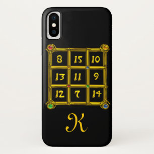 Capa Para iPhone X MAGIC SQUARE 33 MONOGRAMA preto