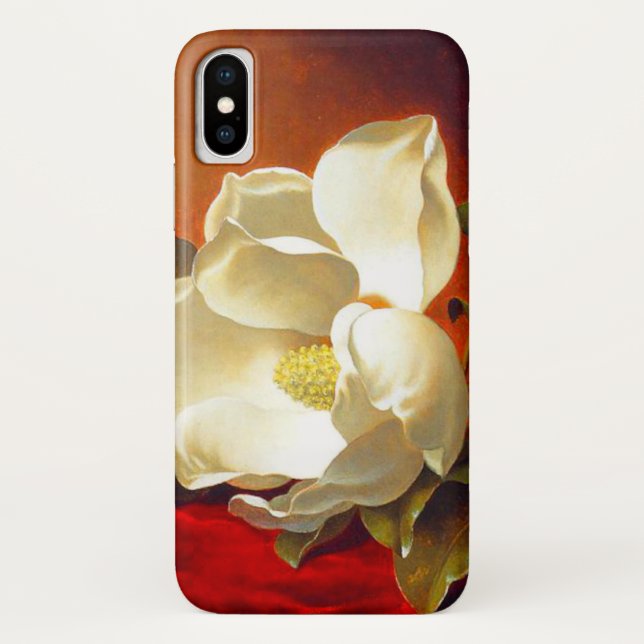 Capa Para iPhone, Case-Mate Magnolia em Red Velvet Martin Johnson Heade (Verso)