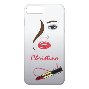 Capa Para iPhone Da Case-Mate Makeup Artist Face and Lipstick no Slim Espelho