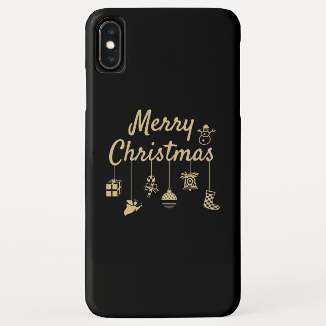 Capa Para iPhone, Case-Mate Mal Natal Ornaments - Ouro (Verso)