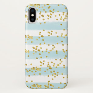 Capa Para iPhone X Mala branca e azul - Mate mal ali no iPhone X Case