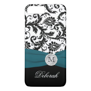 Capa Para iPhone Da Case-Mate Mala Monograma Preta, Branca, Azul Damasco iPhone