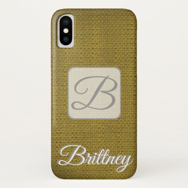 Capa Para iPhone, Case-Mate Mala x Iphone marrom personalizada (Verso)