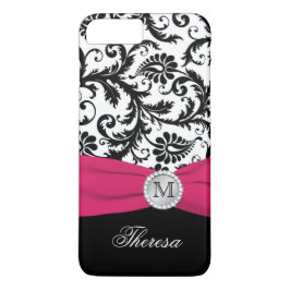 Capa Para iPhone Da Case-Mate Maleta iPhone 7 preto monograma, branco, rosa