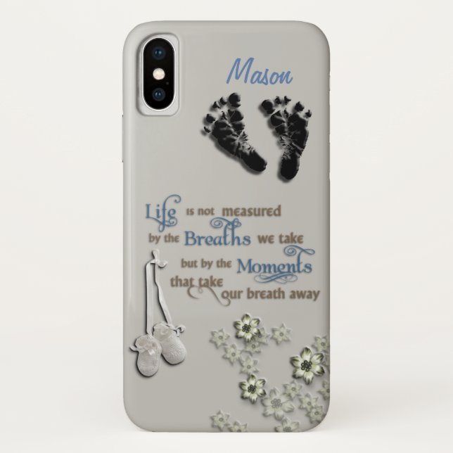 Capa Para iPhone, Case-Mate Maleta Orgulhosa Personalizável X Mala/Novo Menino (Verso)