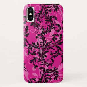 Capa Para iPhone X Maleta Preta, Rosa Mate Mal Ali, iPhone X Case