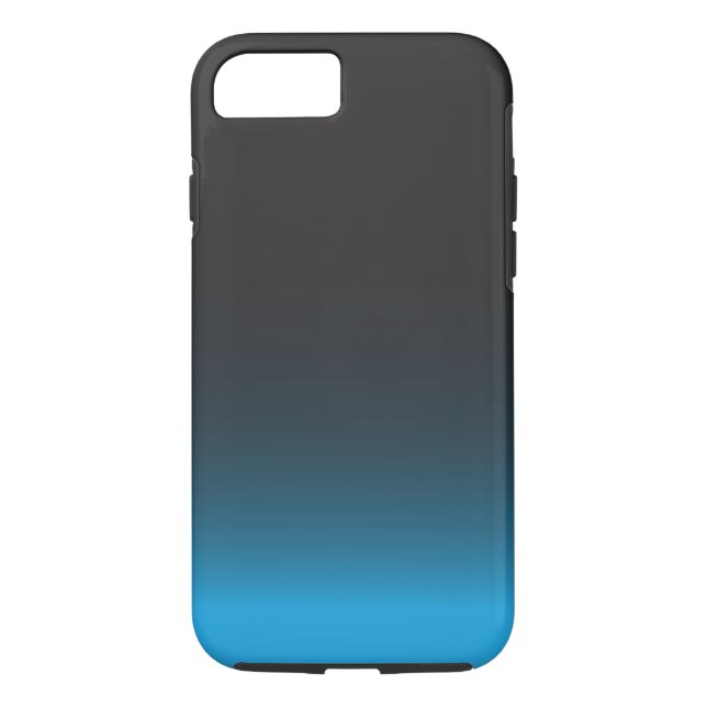 Capa Para iPhone, Case-Mate Maleta Simples Preta e Azul iPhone 7, Difícil (Verso)