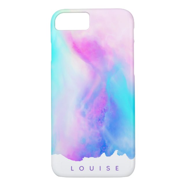 Capa Para iPhone, Case-Mate Maleta Smartphone Azul Personalizado (Verso)