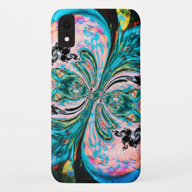 Capa Para iPhone, Case-Mate Maleta Turquoise Swirl Melt iPhone / iPad (Verso)