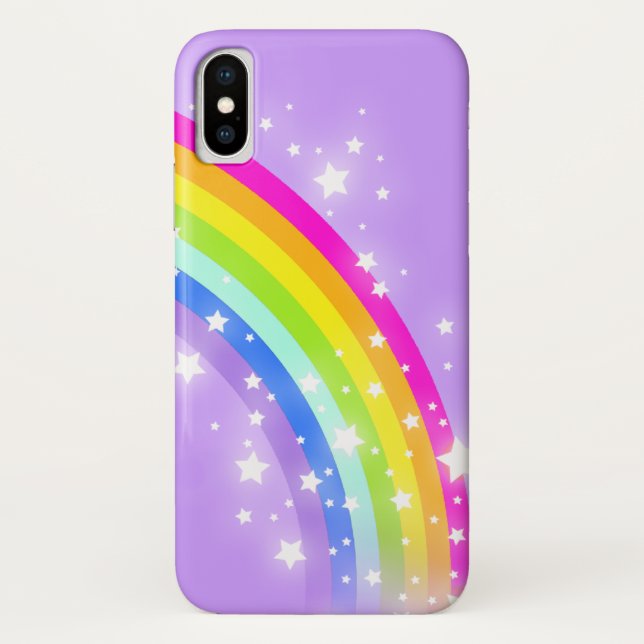 Capa Para iPhone, Case-Mate Maleta violeta do arco-íris para crianças (Verso)