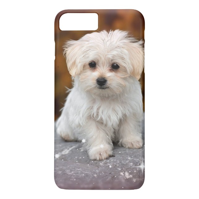 Capa Para iPhone, Case-Mate Maltês Puppy.. Adorável (Verso)