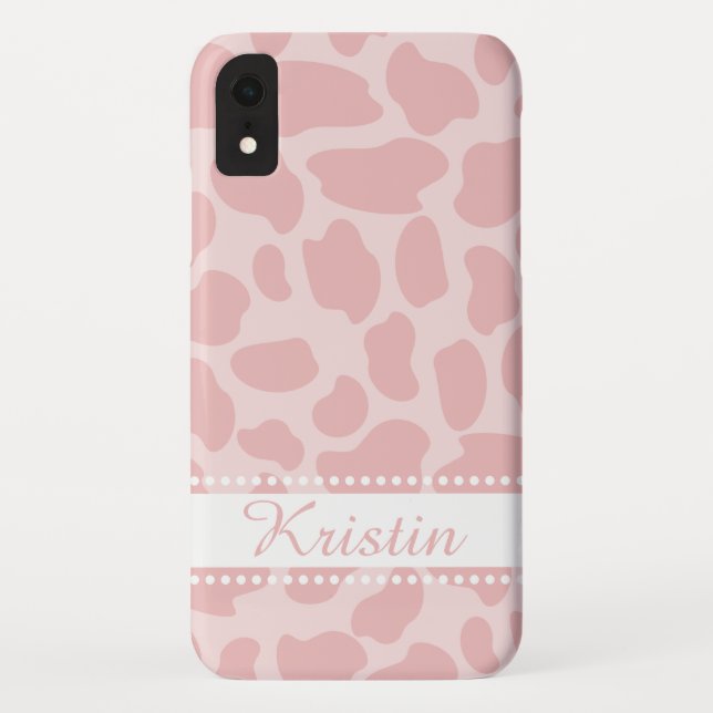 Capa Para iPhone, Case-Mate Manchas rosa girafas (Verso)