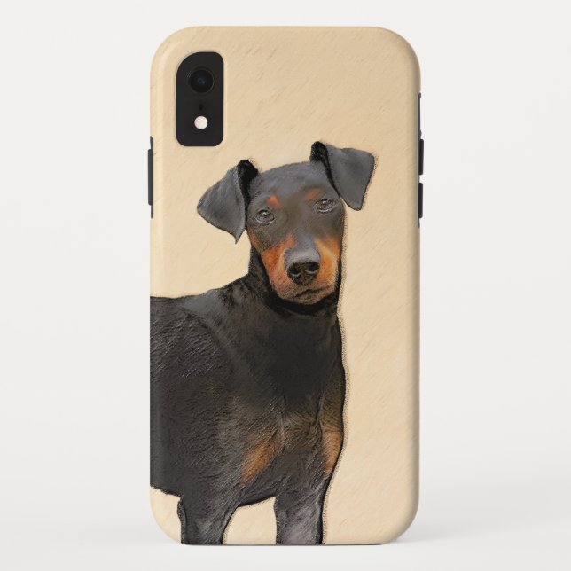 Capa Para iPhone, Case-Mate Manchester Terrier Pintura Original (Verso)